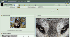 Desktop Screenshot of dragonwolface.deviantart.com