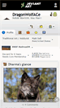 Mobile Screenshot of dragonwolface.deviantart.com