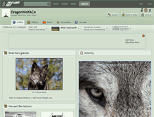 Tablet Screenshot of dragonwolface.deviantart.com