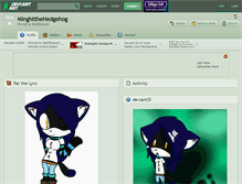 Tablet Screenshot of minghtthehedgehog.deviantart.com