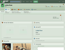 Tablet Screenshot of lalala-rose.deviantart.com