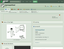 Tablet Screenshot of mannequinfood.deviantart.com
