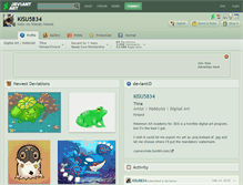 Tablet Screenshot of kisu5834.deviantart.com