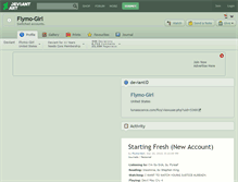 Tablet Screenshot of flymo-girl.deviantart.com