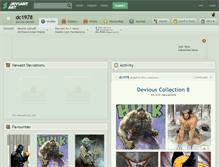 Tablet Screenshot of dc1978.deviantart.com