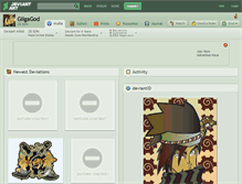 Tablet Screenshot of gilgagod.deviantart.com