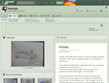 Tablet Screenshot of hennzza.deviantart.com