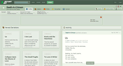 Desktop Screenshot of death-in-crimson.deviantart.com
