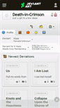 Mobile Screenshot of death-in-crimson.deviantart.com