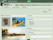 Tablet Screenshot of diegotoro.deviantart.com