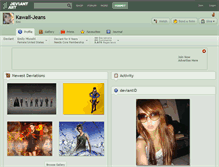 Tablet Screenshot of kawaii-jeans.deviantart.com
