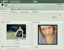 Tablet Screenshot of kahl.deviantart.com