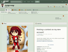 Tablet Screenshot of mungywungy.deviantart.com