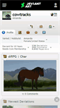 Mobile Screenshot of cowtracks.deviantart.com