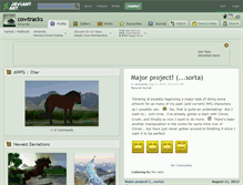 Tablet Screenshot of cowtracks.deviantart.com