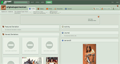 Desktop Screenshot of originalsupermexican.deviantart.com