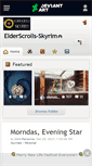 Mobile Screenshot of elderscrolls-skyrim.deviantart.com