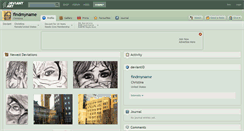 Desktop Screenshot of findmyname.deviantart.com