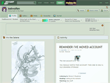 Tablet Screenshot of lostwolfen.deviantart.com