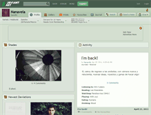 Tablet Screenshot of nanavela.deviantart.com