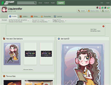 Tablet Screenshot of lisajennifer.deviantart.com