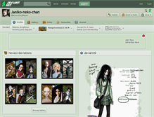 Tablet Screenshot of janiko-neko-chan.deviantart.com