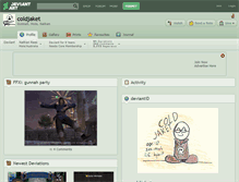 Tablet Screenshot of coldjaket.deviantart.com
