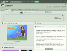Tablet Screenshot of linkie-luva.deviantart.com