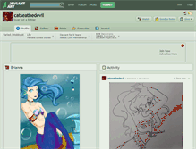 Tablet Screenshot of catseathedevil.deviantart.com