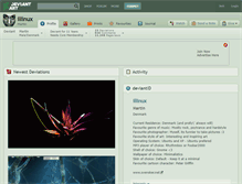 Tablet Screenshot of illinux.deviantart.com