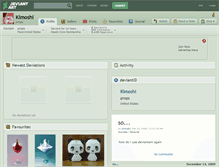 Tablet Screenshot of kimoshi.deviantart.com