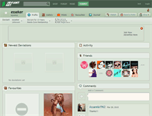 Tablet Screenshot of esseker.deviantart.com