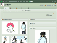 Tablet Screenshot of demon-bass.deviantart.com