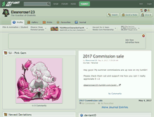 Tablet Screenshot of eleanorose123.deviantart.com