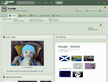 Tablet Screenshot of mysage.deviantart.com