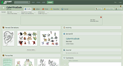 Desktop Screenshot of cybervirusdude.deviantart.com