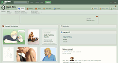 Desktop Screenshot of giant-tiny.deviantart.com