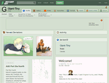 Tablet Screenshot of giant-tiny.deviantart.com