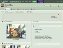 Tablet Screenshot of milesartglass.deviantart.com
