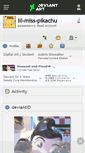 Mobile Screenshot of lil-miss-pikachu.deviantart.com