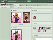 Tablet Screenshot of hot-missty.deviantart.com