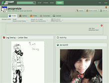 Tablet Screenshot of pezzpretzle.deviantart.com
