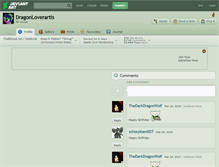Tablet Screenshot of dragonloverartis.deviantart.com