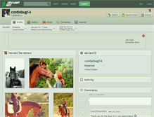 Tablet Screenshot of cootiebug14.deviantart.com