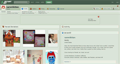 Desktop Screenshot of nammilkitten.deviantart.com