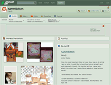 Tablet Screenshot of nammilkitten.deviantart.com