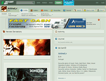 Tablet Screenshot of animelv.deviantart.com