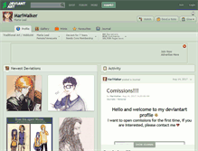 Tablet Screenshot of mariwalker.deviantart.com
