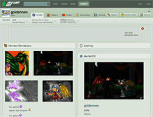 Tablet Screenshot of goldennen.deviantart.com