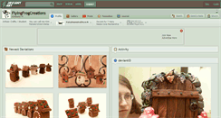 Desktop Screenshot of flyingfrogcreations.deviantart.com